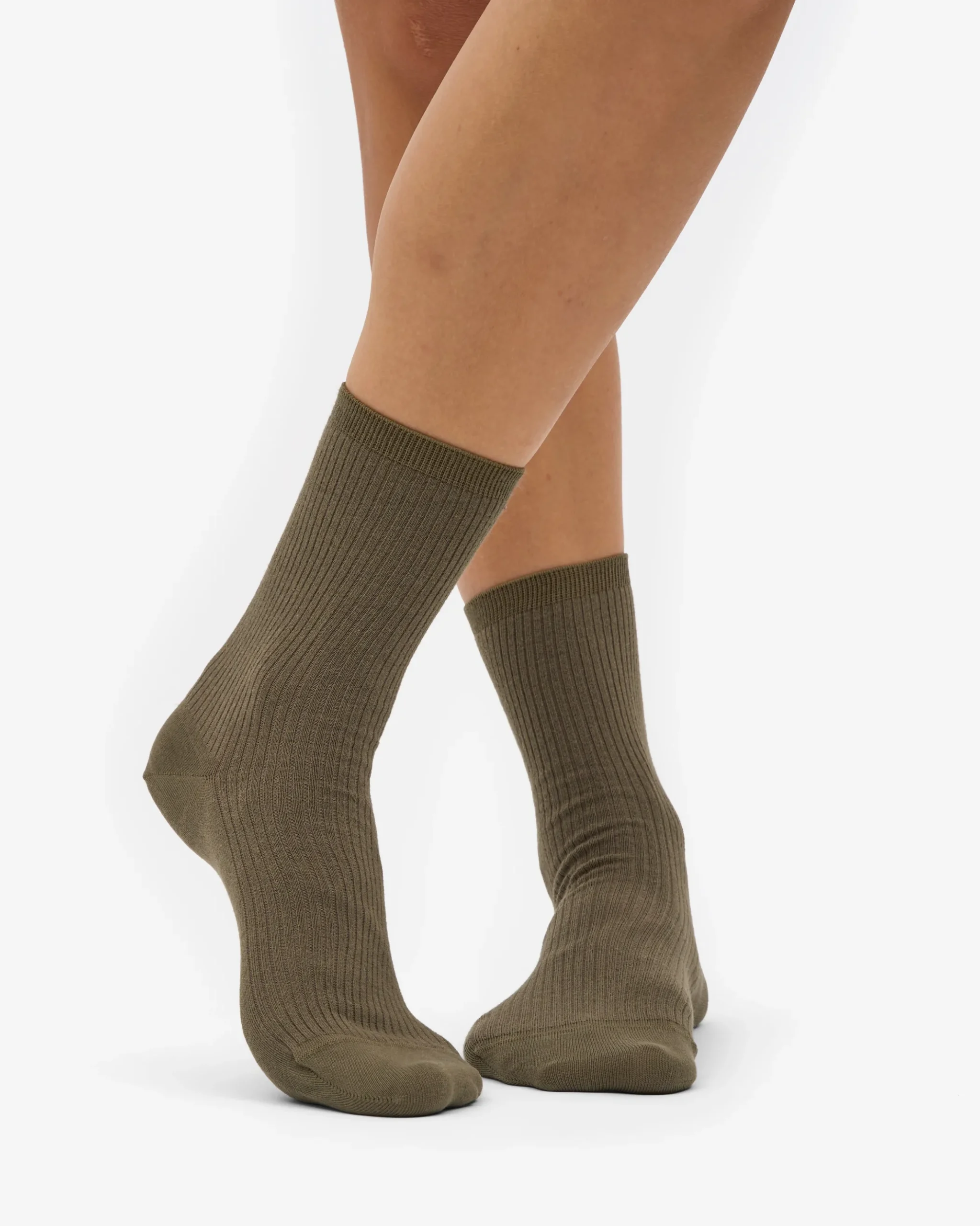 Women Classic Organic Sock - Dusty Olive