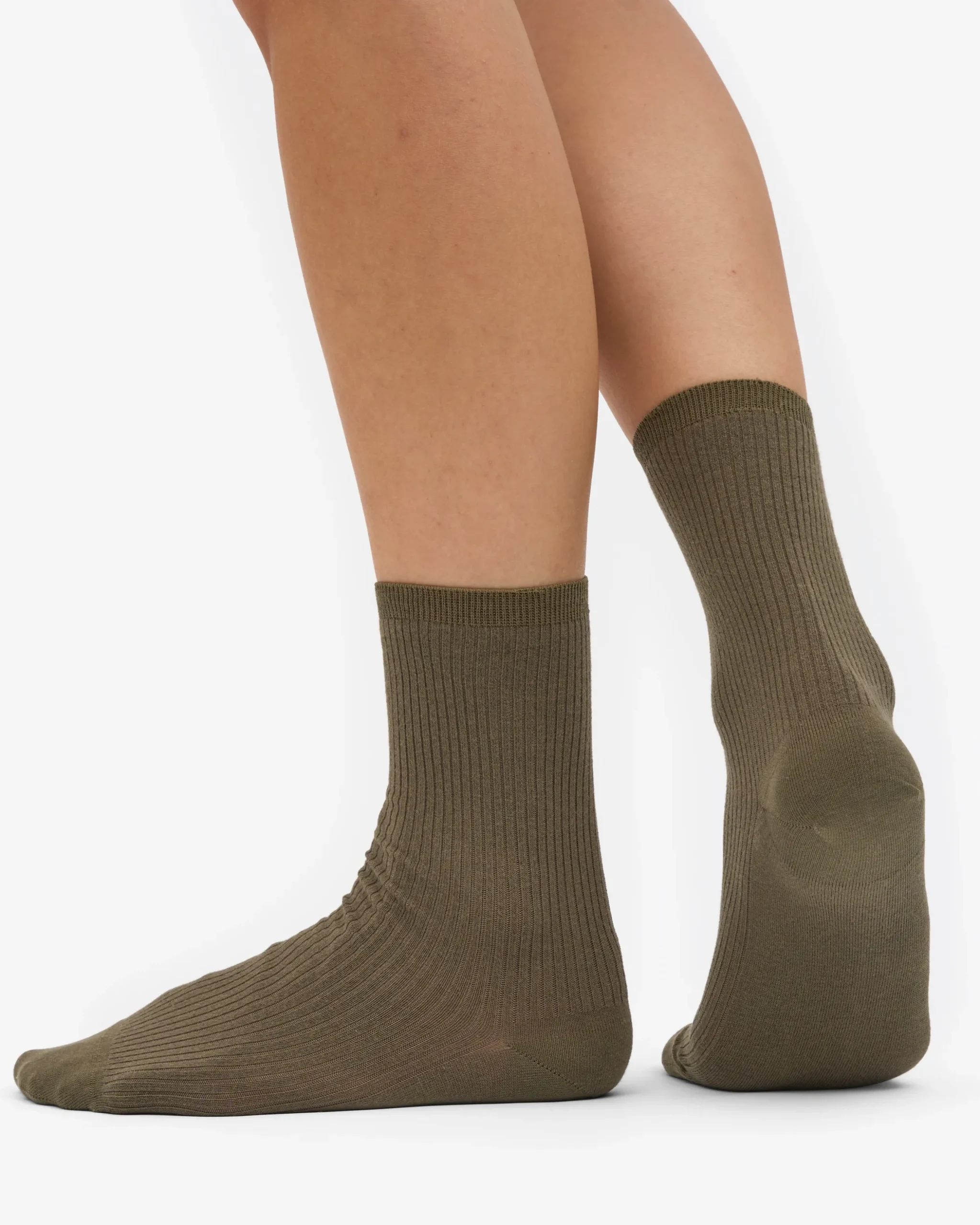 Women Classic Organic Sock - Dusty Olive (3-Pack)