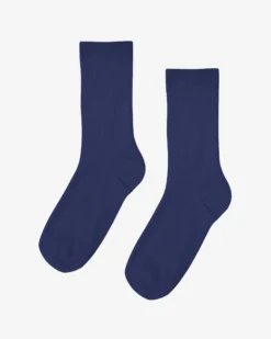 Women Classic Organic Sock - Marine Blue