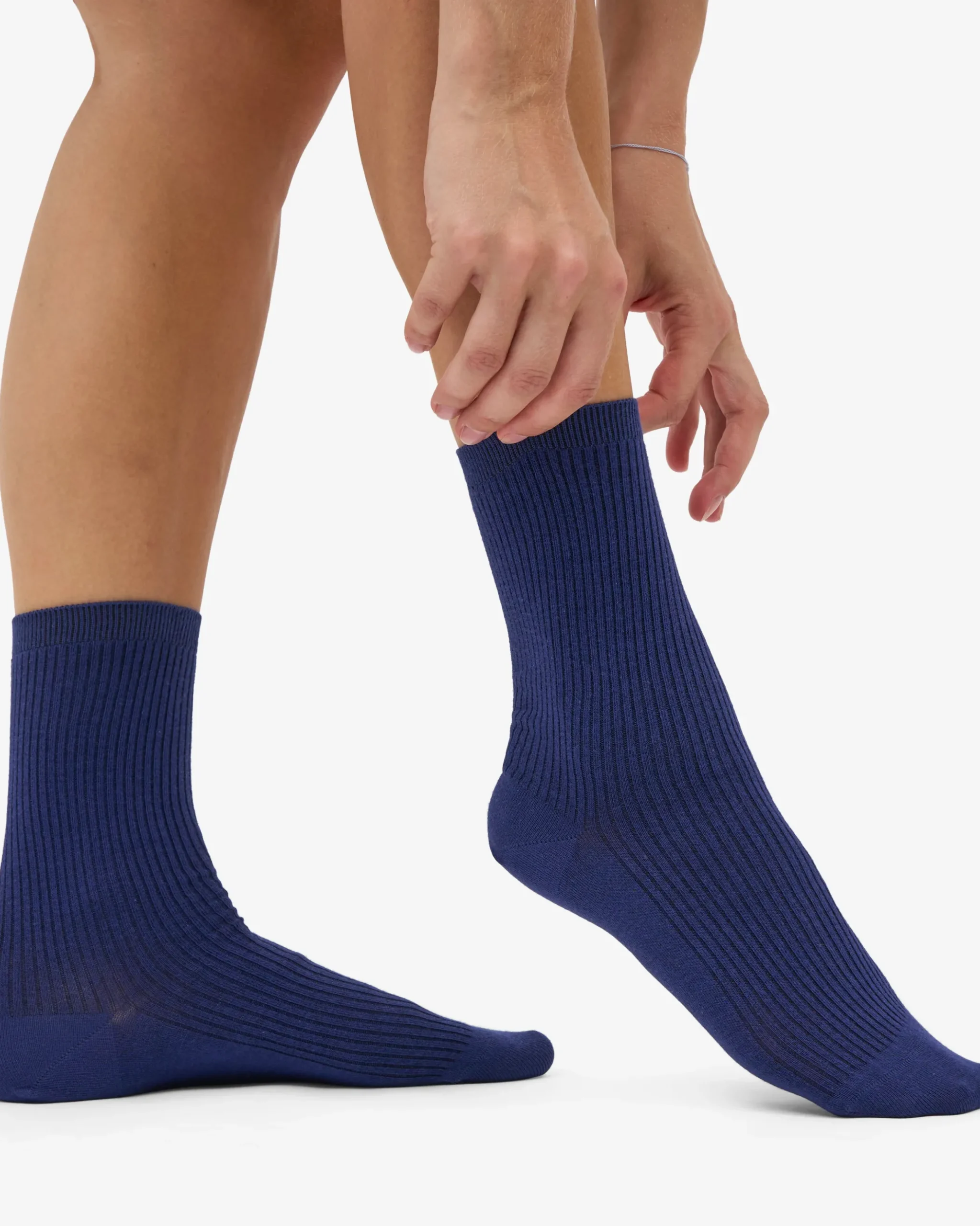 Women Classic Organic Sock - Marine Blue (3-Pack)