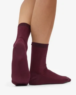Women Classic Organic Sock - Oxblood Red (3-Pack)