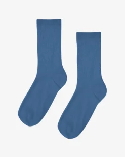 Women Classic Organic Sock - Petrol Blue