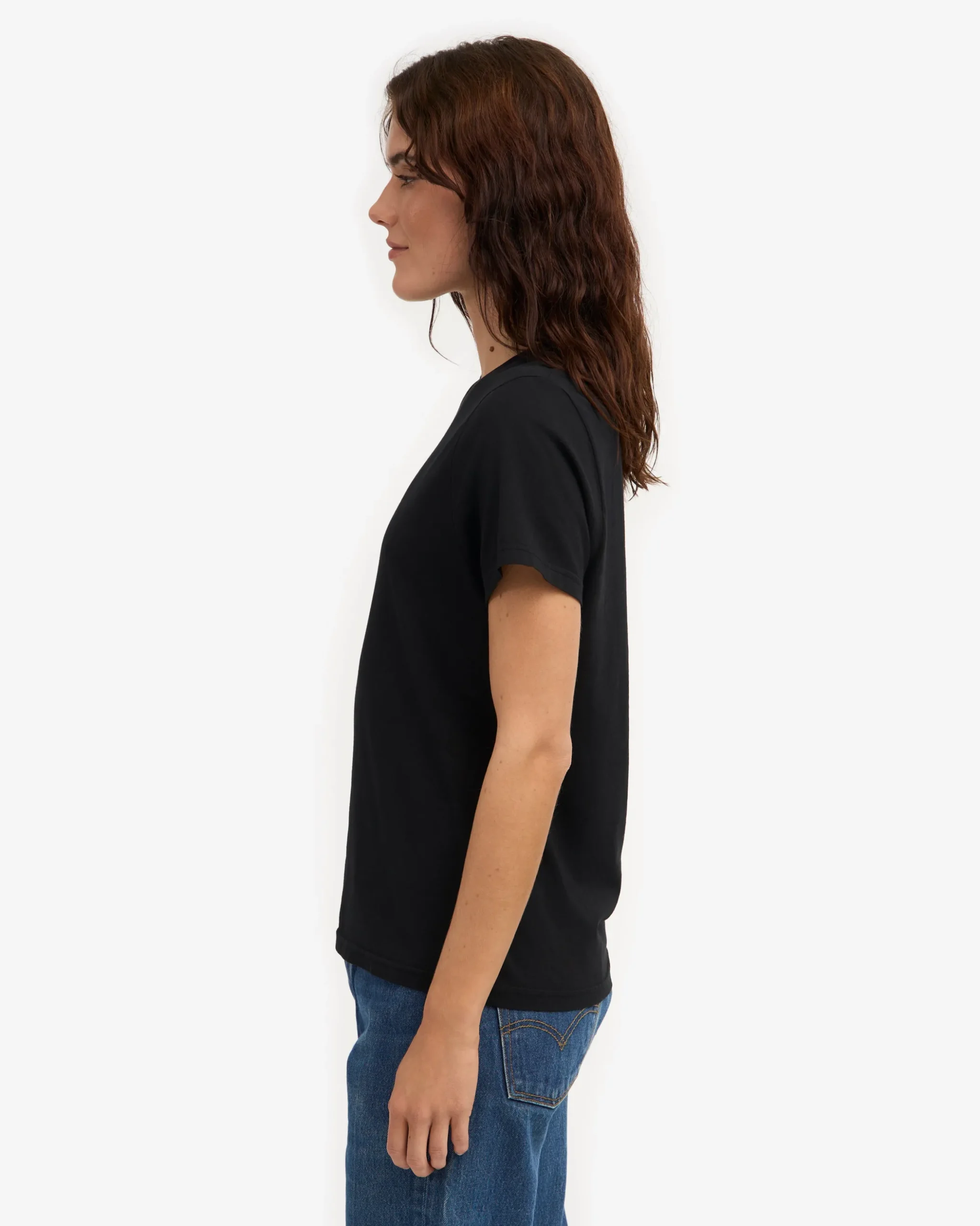 Women Light Organic Tee - Deep Black