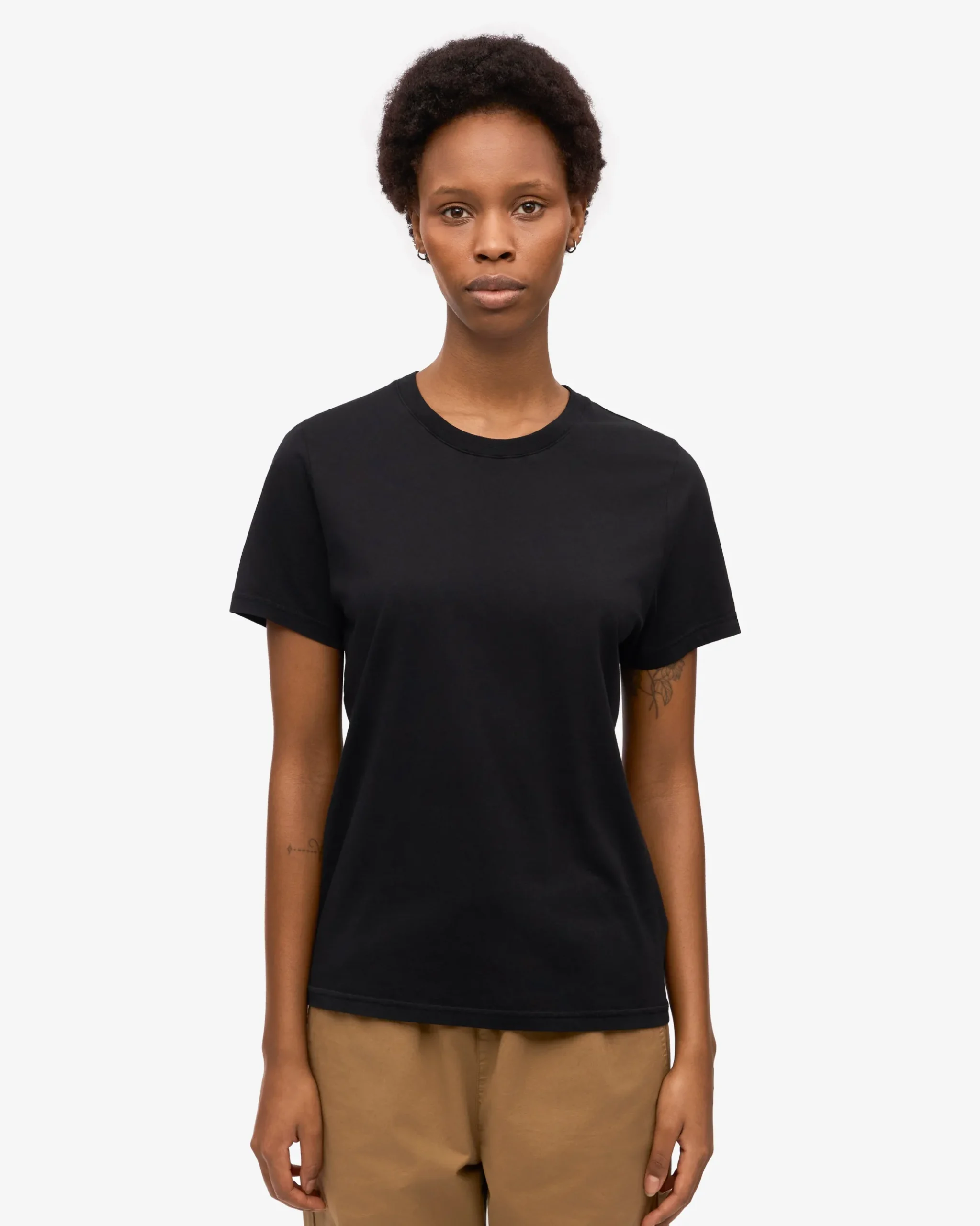 Women Light Organic Tee - Deep Black