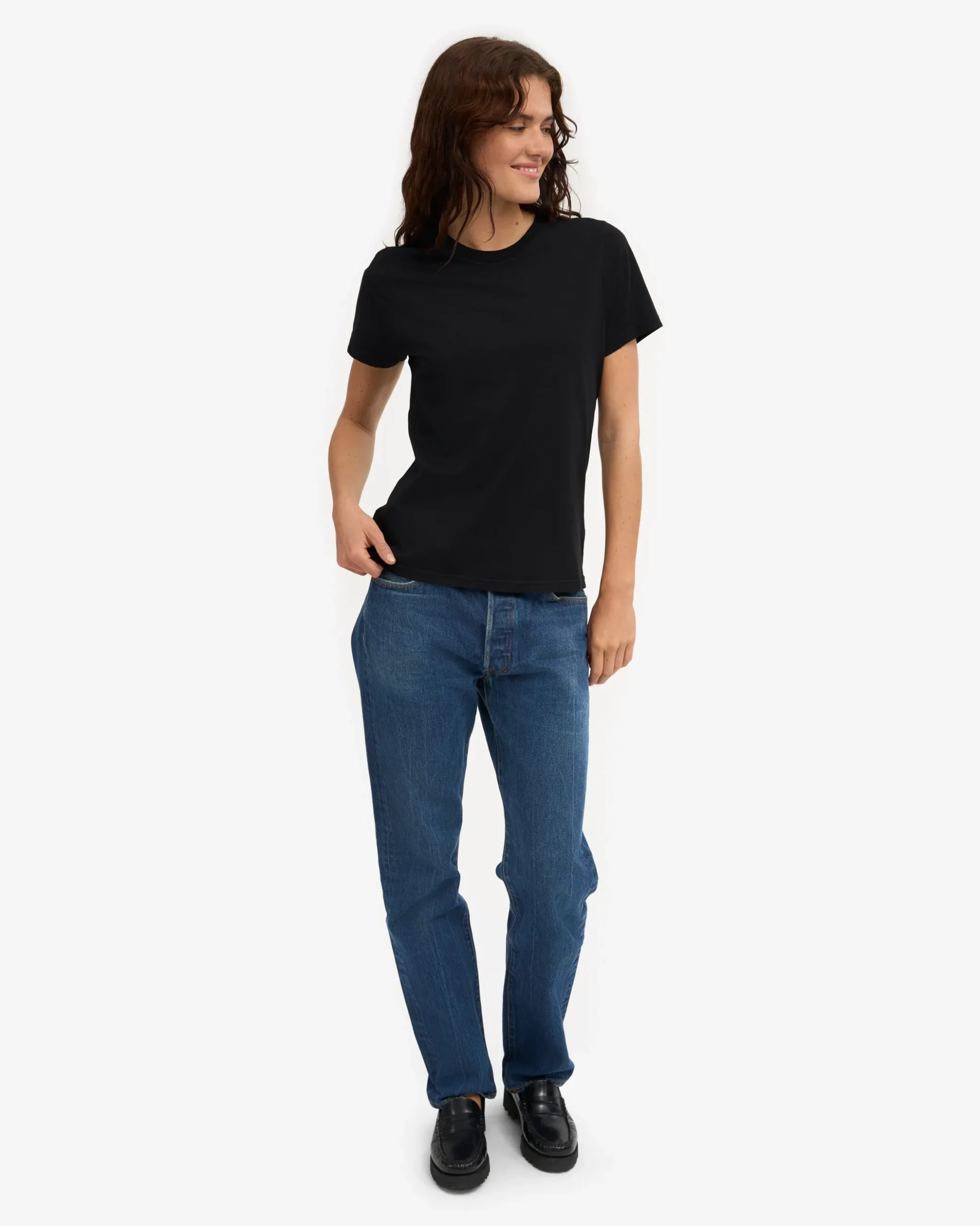 Women Light Organic Tee - Deep Black
