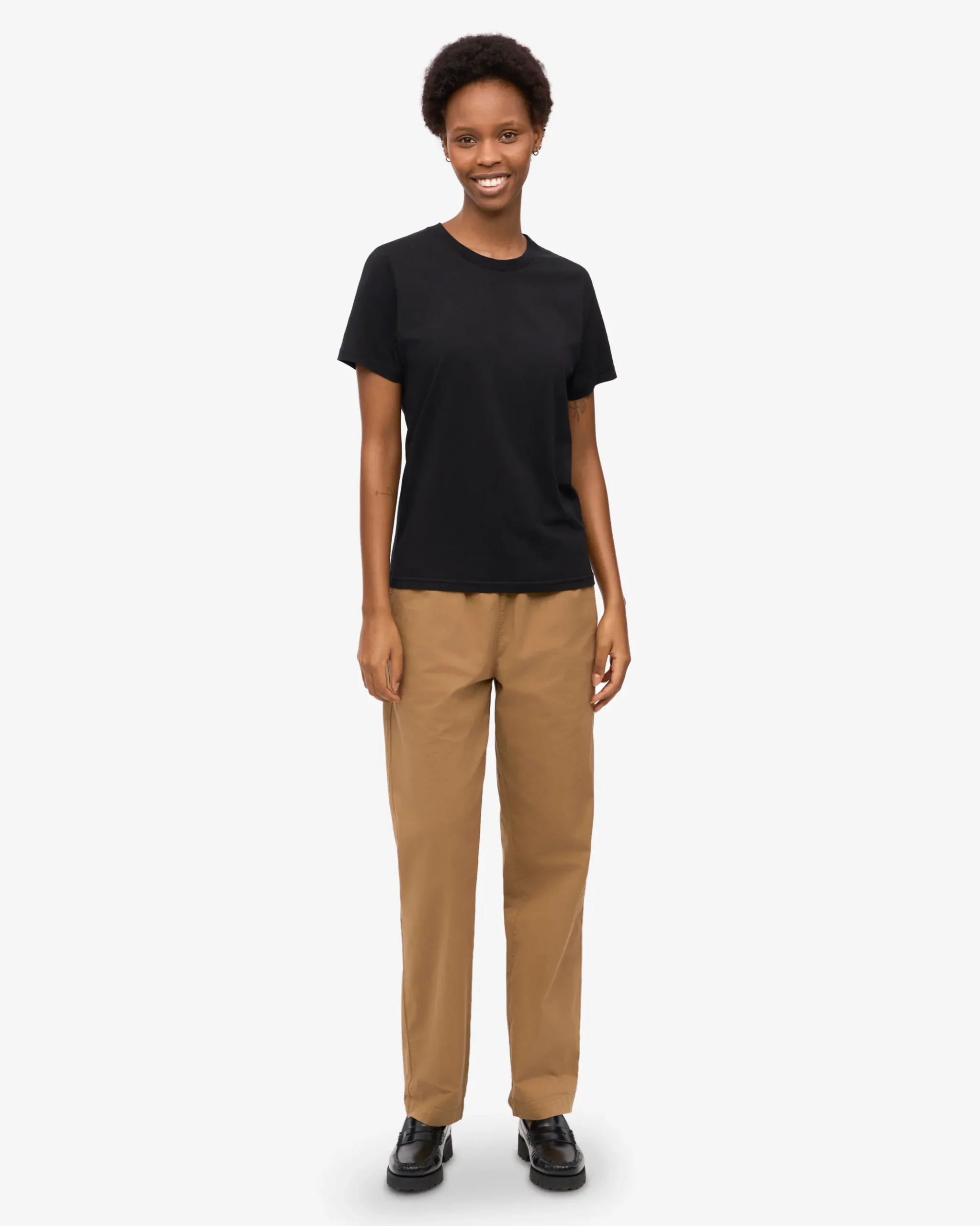 Women Light Organic Tee - Deep Black