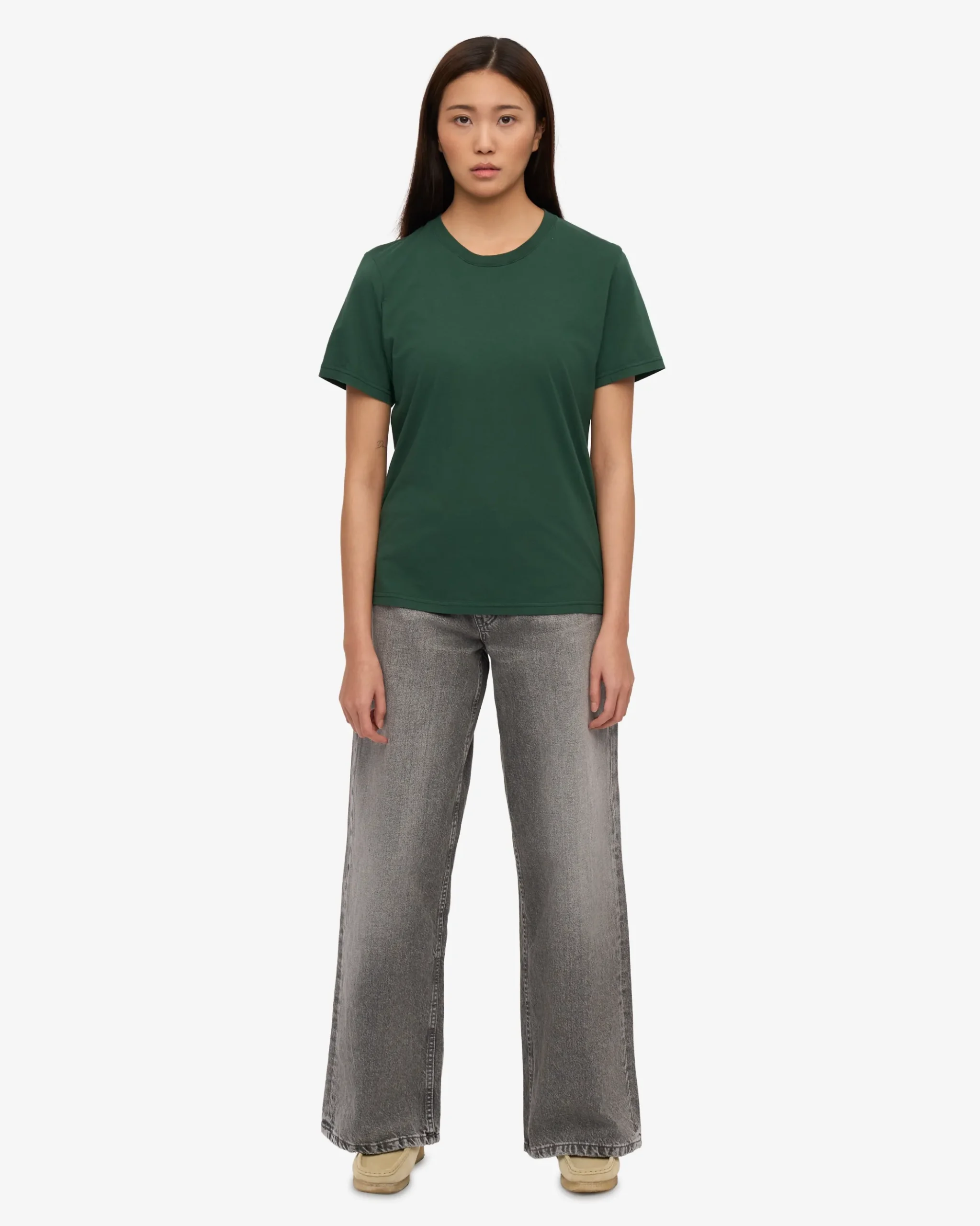Women Light Organic Tee - Emerald Green