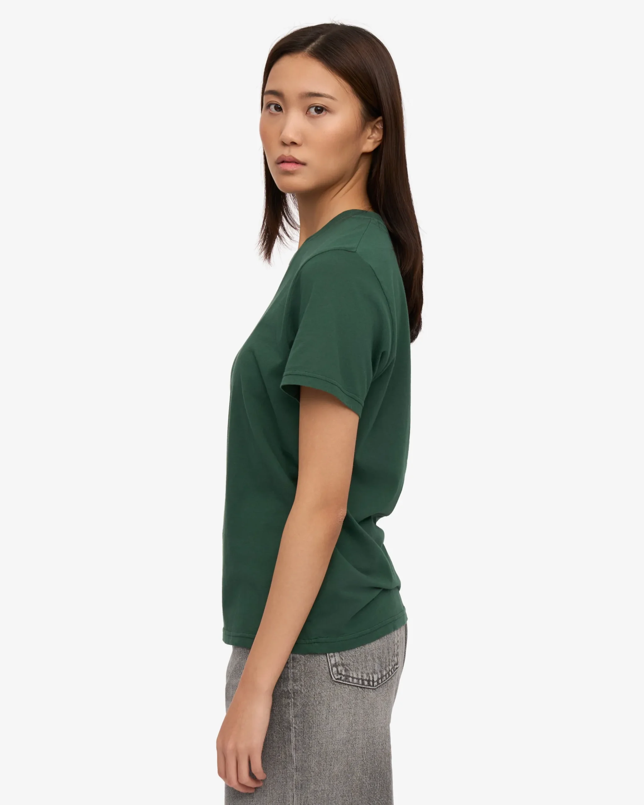 Women Light Organic Tee - Emerald Green