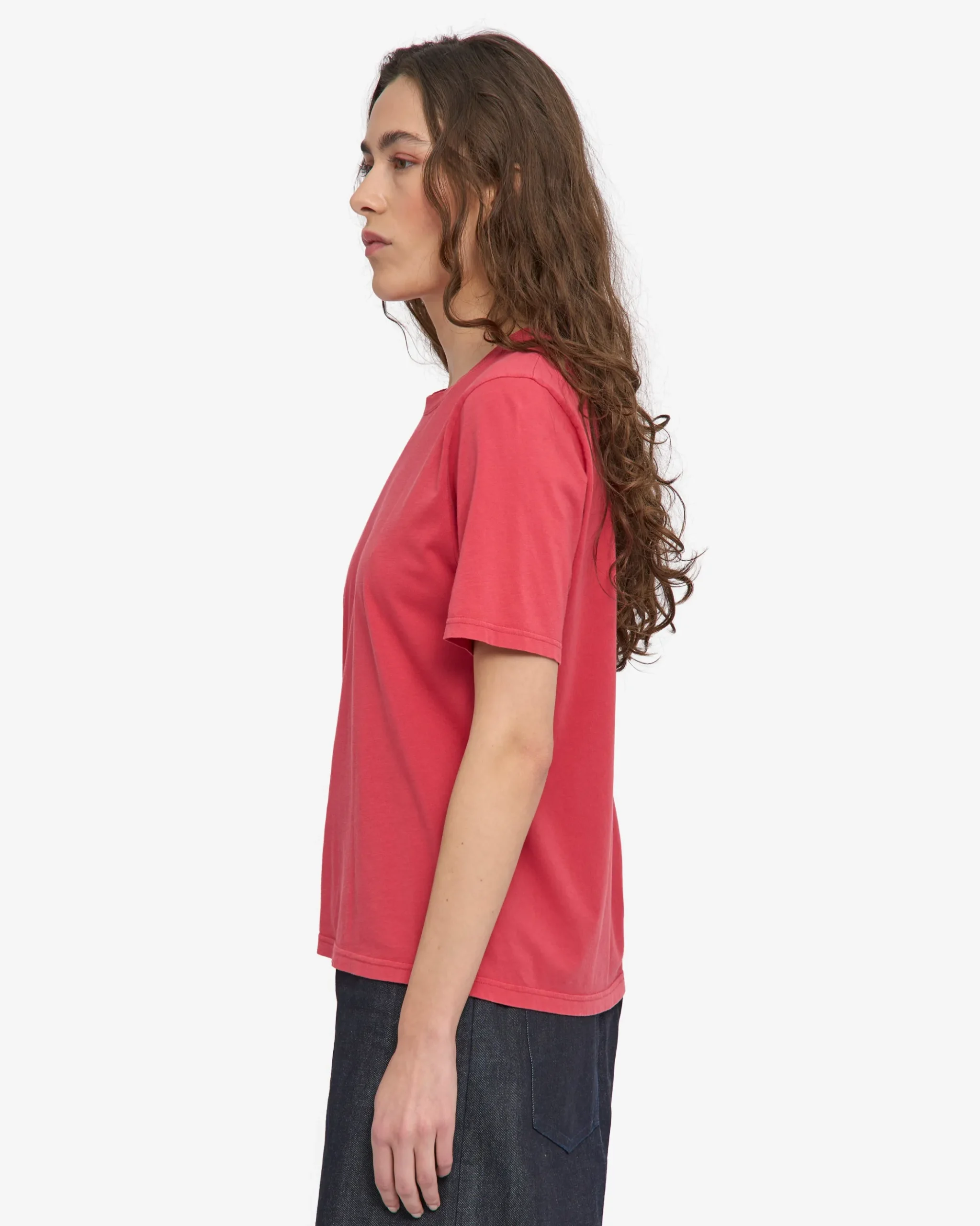 Women Light Organic Tee - Faded Red