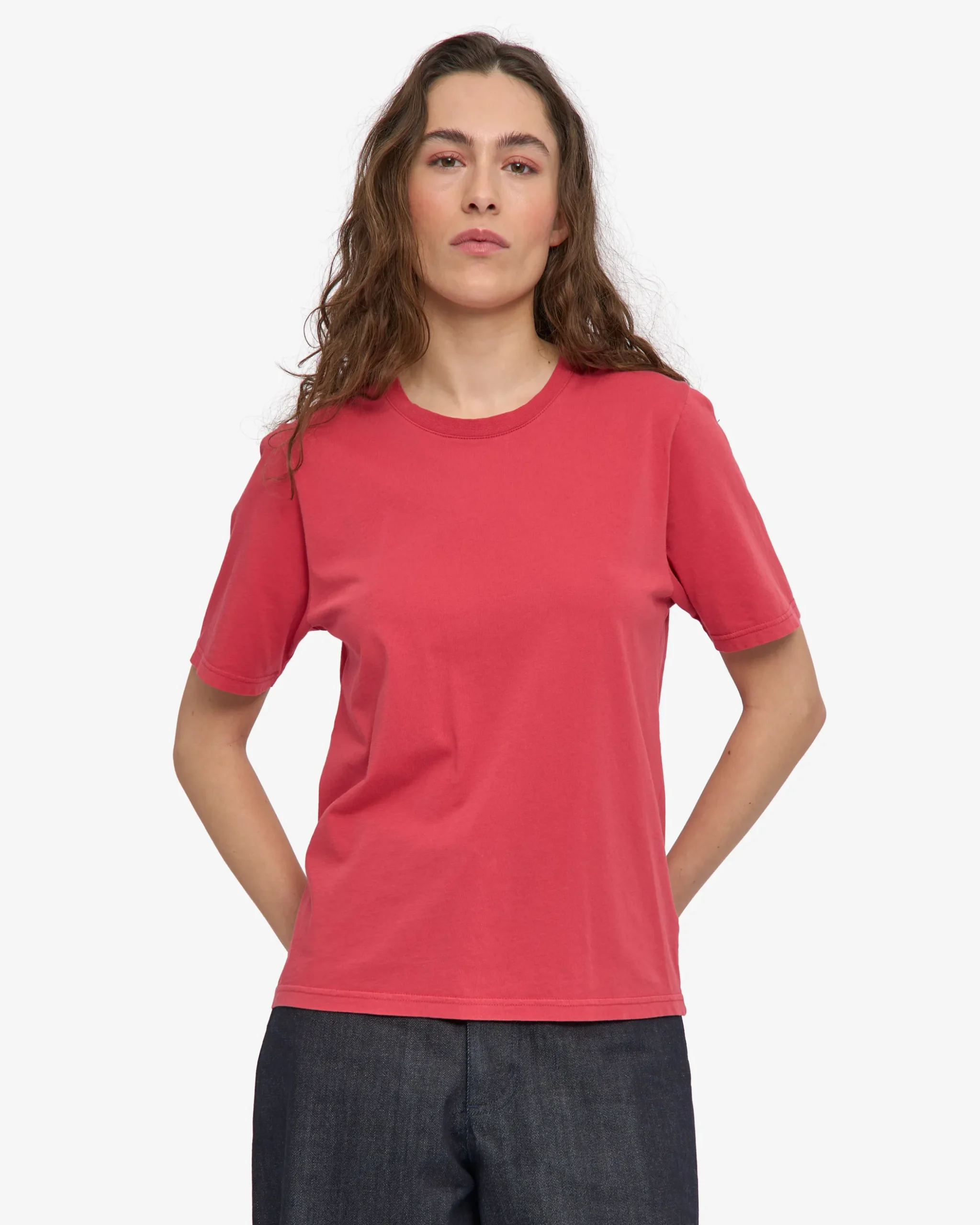 Women Light Organic Tee - Faded Red
