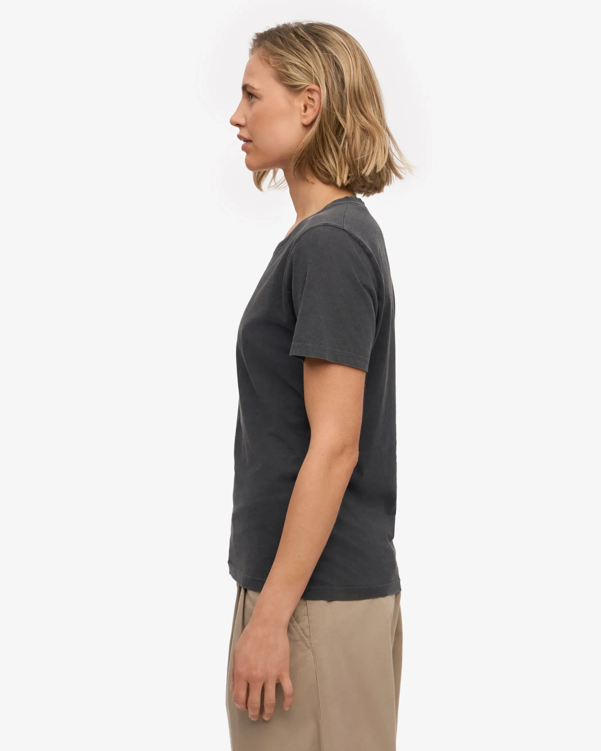 Women Light Organic Tee - Faded Black