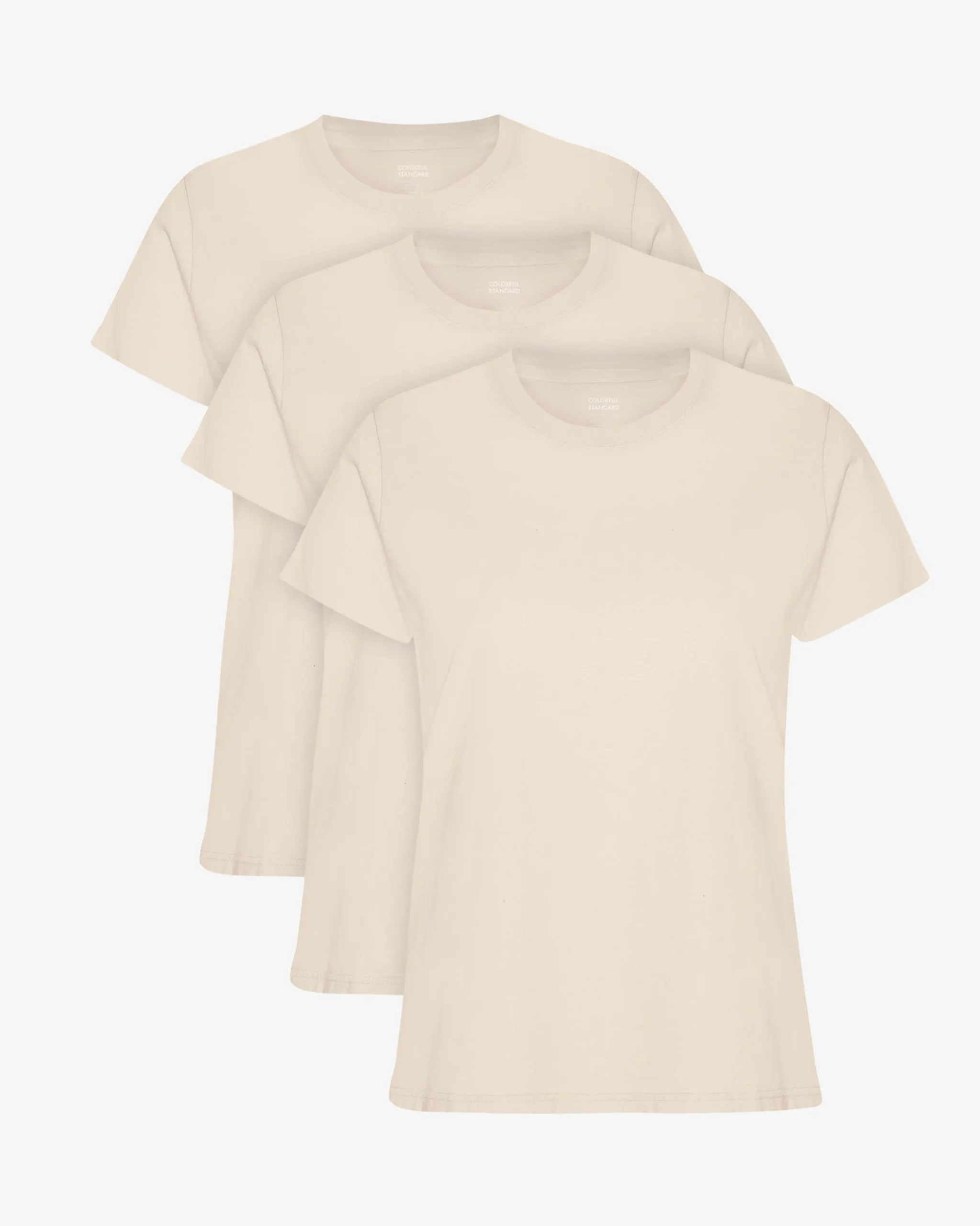 Women Light Organic Tee - Ivory White (3-Pack)