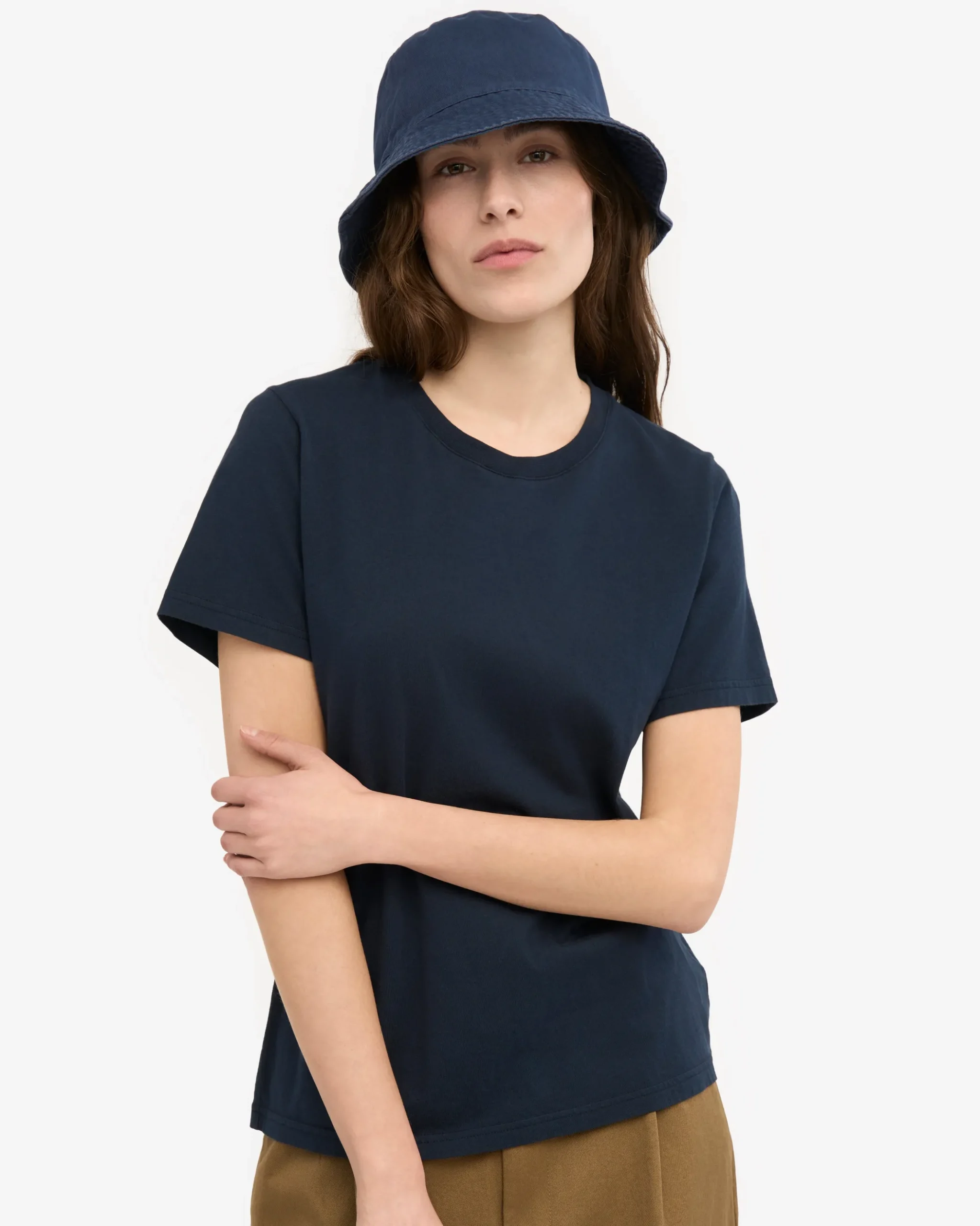 Women Light Organic Tee - Navy Blue