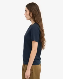 Women Light Organic Tee - Navy Blue