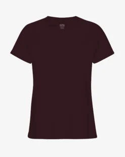 Women Light Organic Tee - Oxblood Red