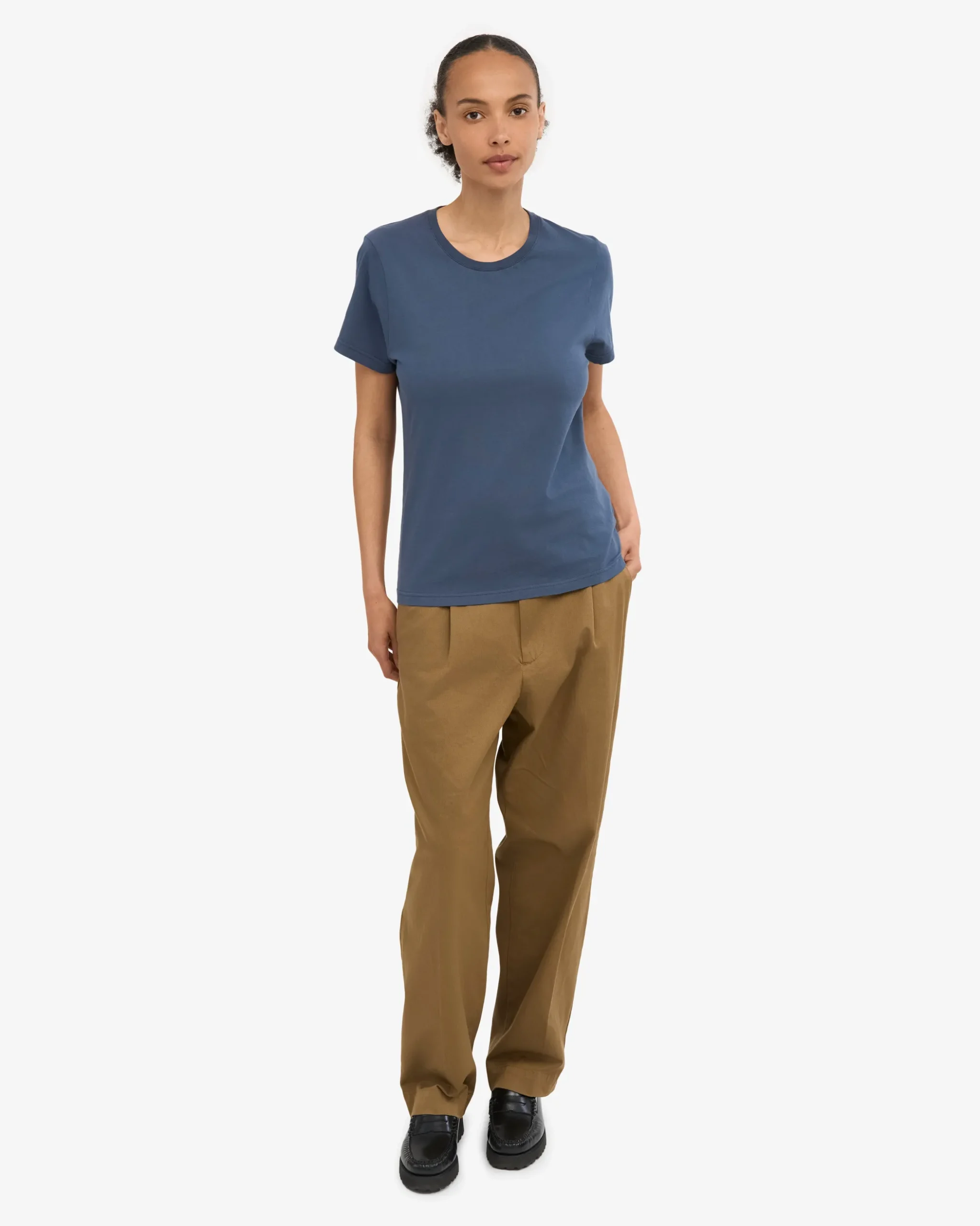Women Light Organic Tee - Petrol Blue
