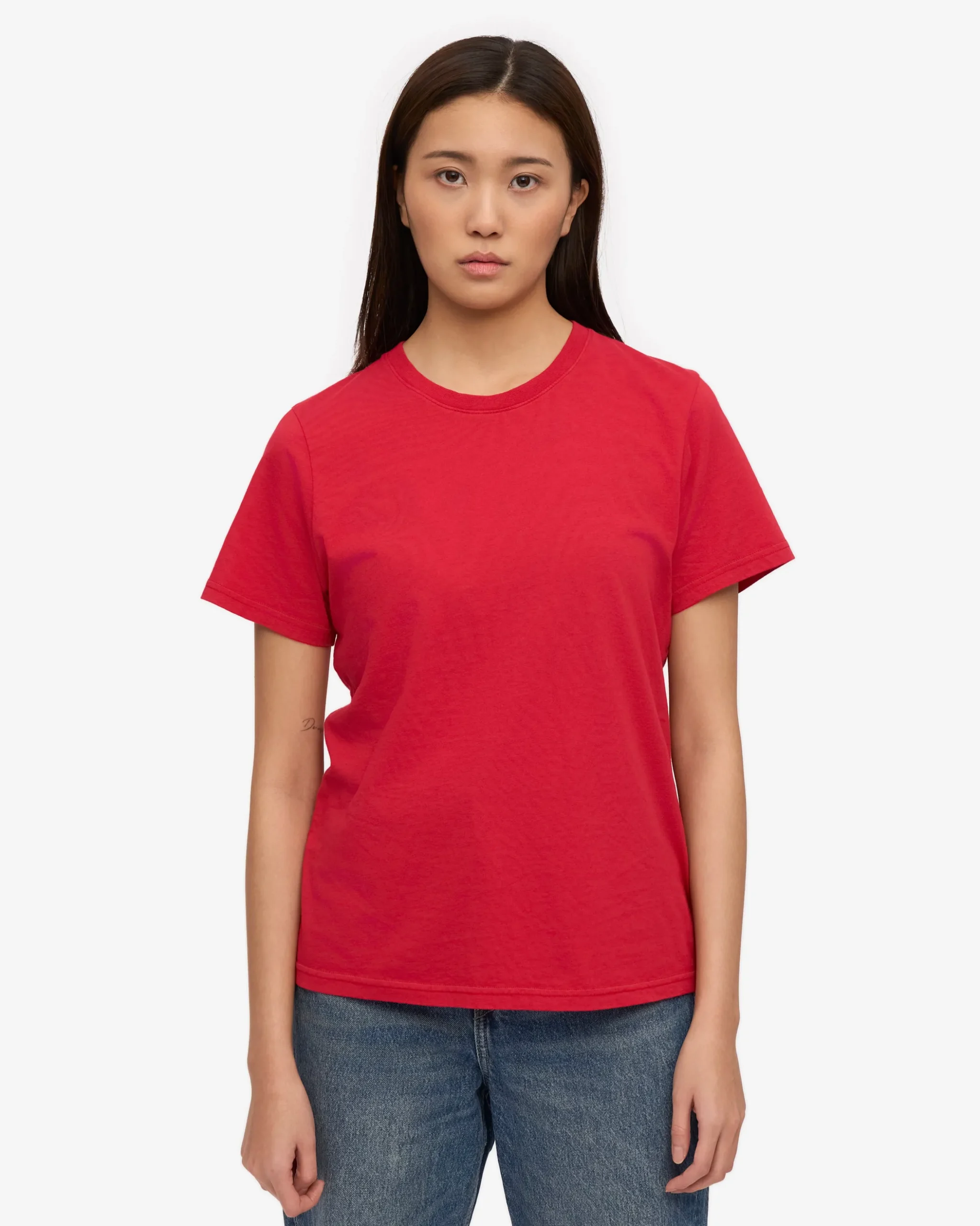 Women Light Organic Tee - Scarlet Red