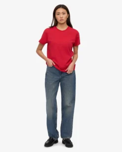 Women Light Organic Tee - Scarlet Red