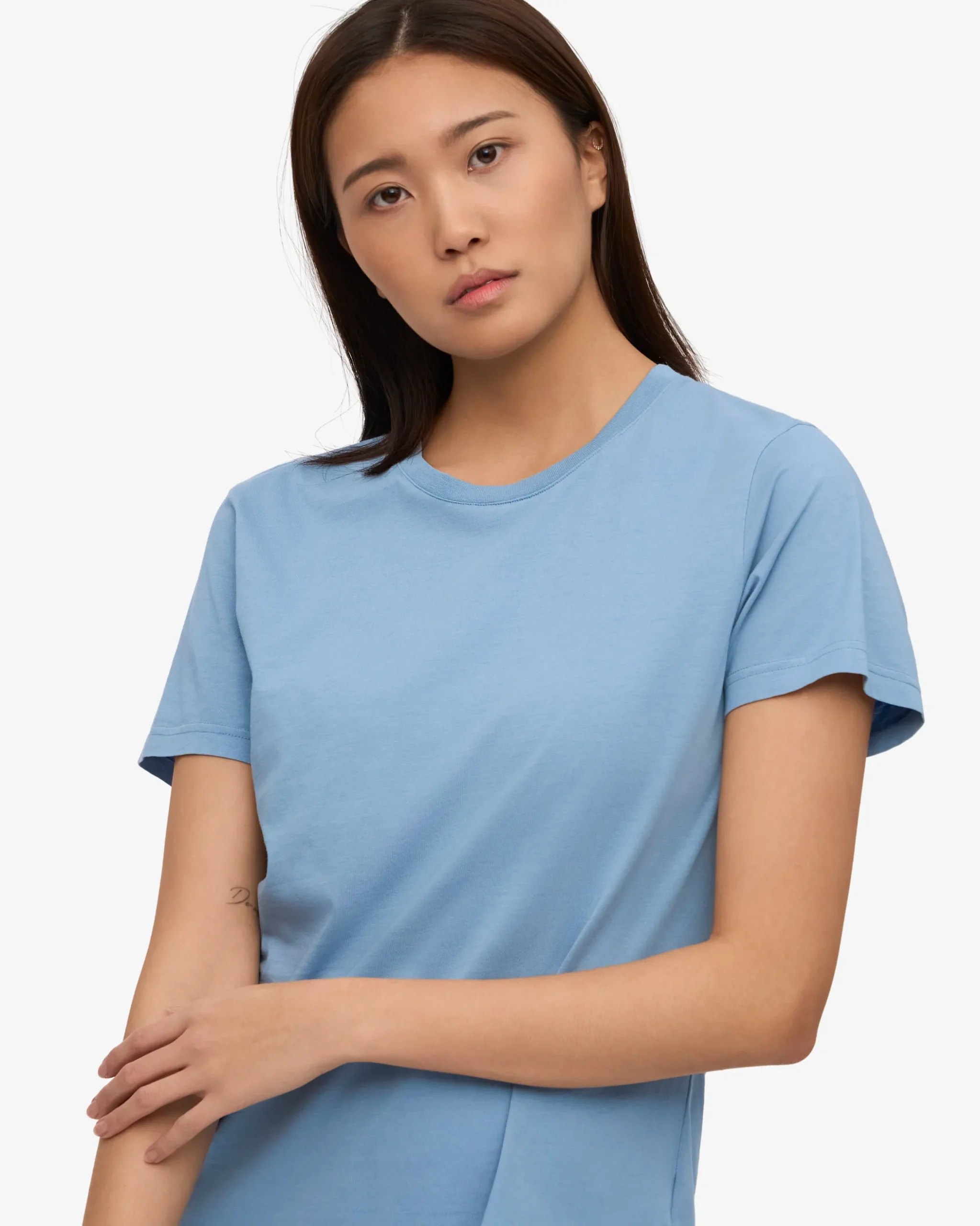 Women Light Organic Tee - Seaside Blue