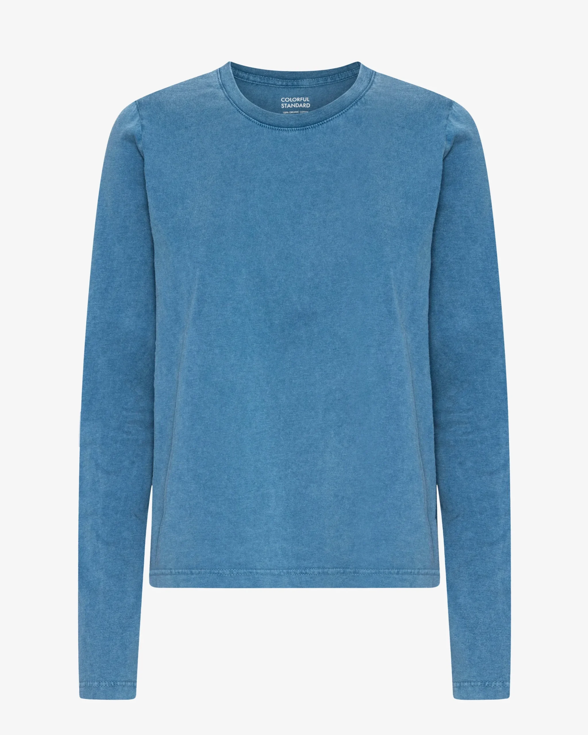Women Organic LS T-Shirt - Faded Indigo