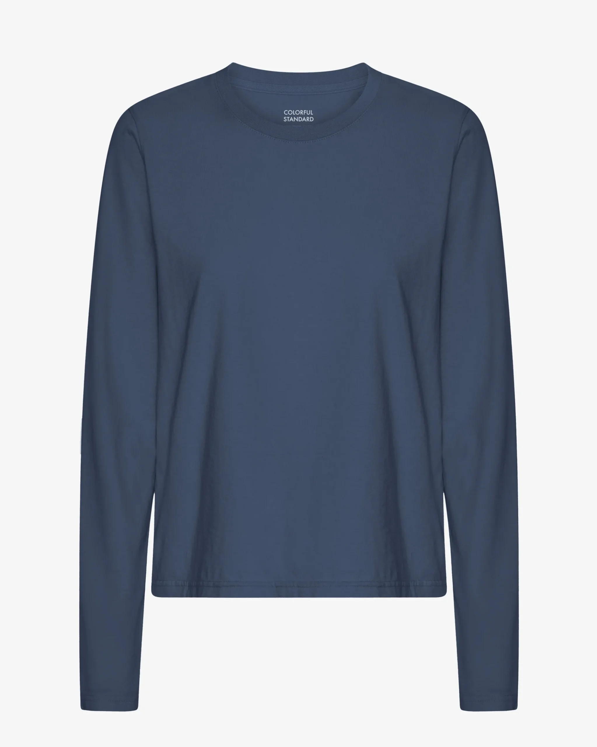 Women Organic LS T-Shirt - Petrol Blue