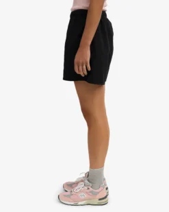 Women Organic Twill Shorts - Deep Black & Petrol Blue (2-Pack)