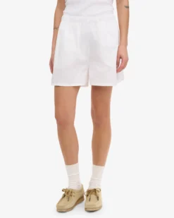 Women Organic Twill Shorts - Deep Black & Optical White (2-Pack)
