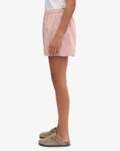 Women Organic Twill Shorts - Faded Pink