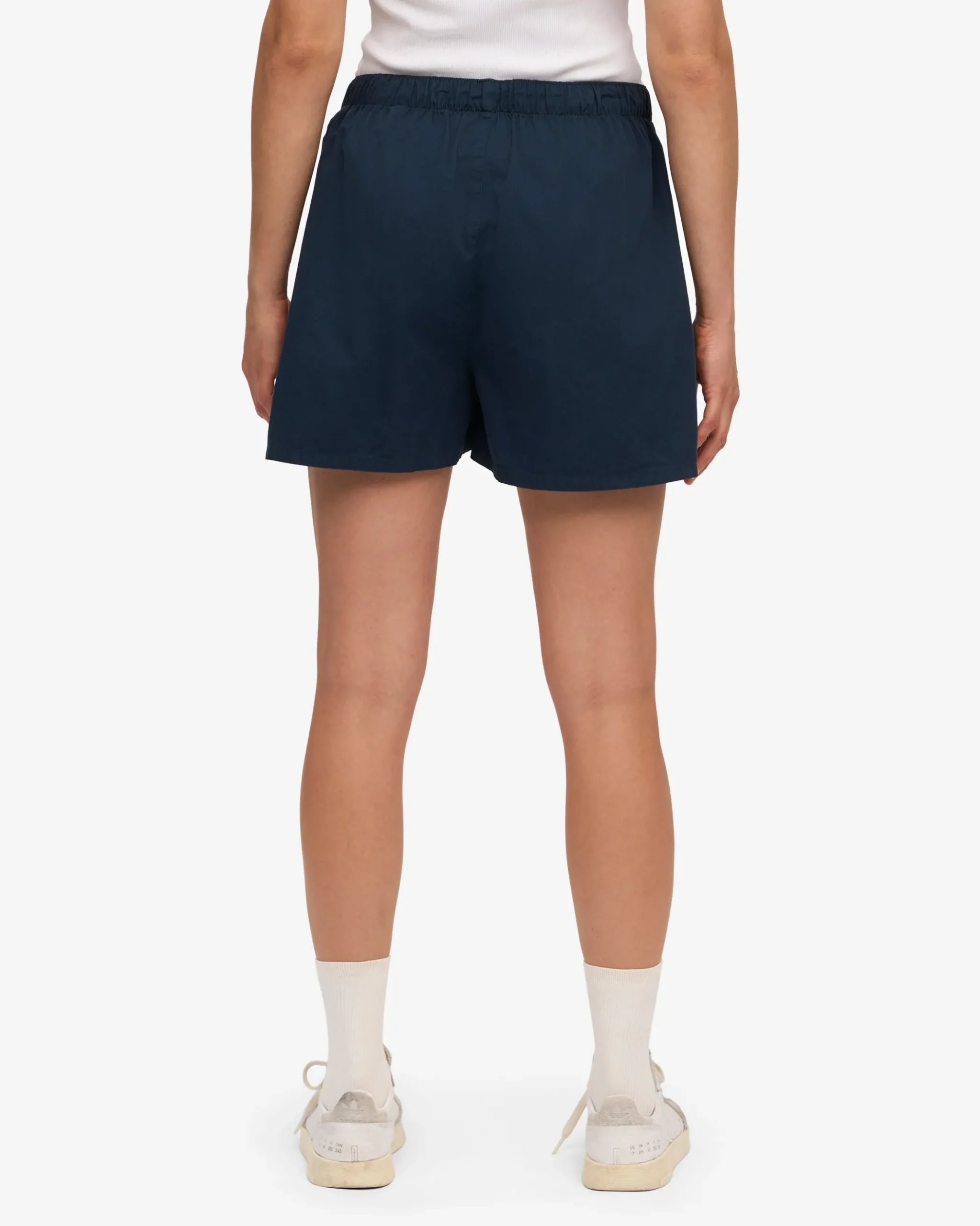 Women Organic Twill Shorts - Navy Blue
