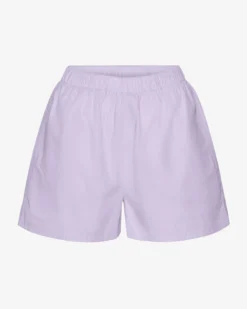 Women Organic Twill Shorts - Soft Lavender