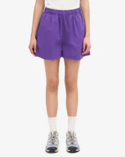 Women Organic Twill Shorts - Ultra Violet